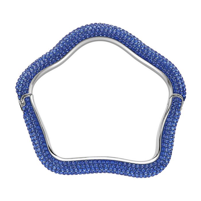 swarovski braccialetto tigris azzurro placcatura palladio 5484516