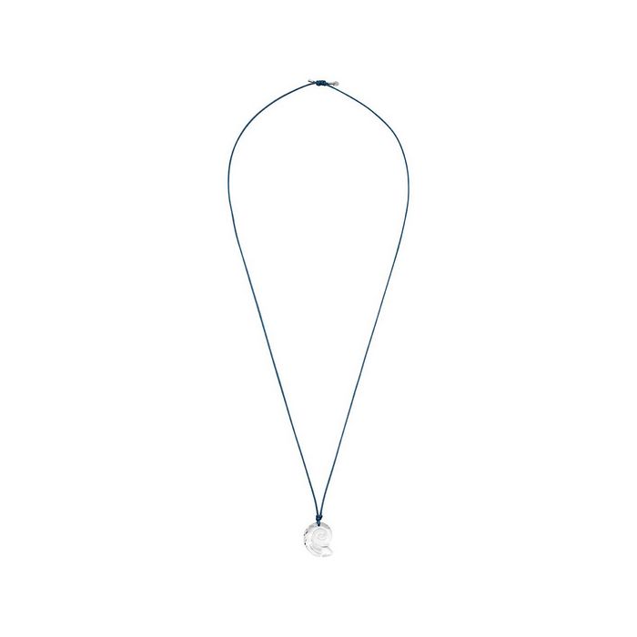 Collana Waterschool Collection, grande, Blu scuro, placcatura rodio