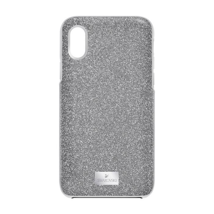 swarovski custodia per smartphone con bordi protettivi integrati high, iphone® x/xs, grigio 5503552